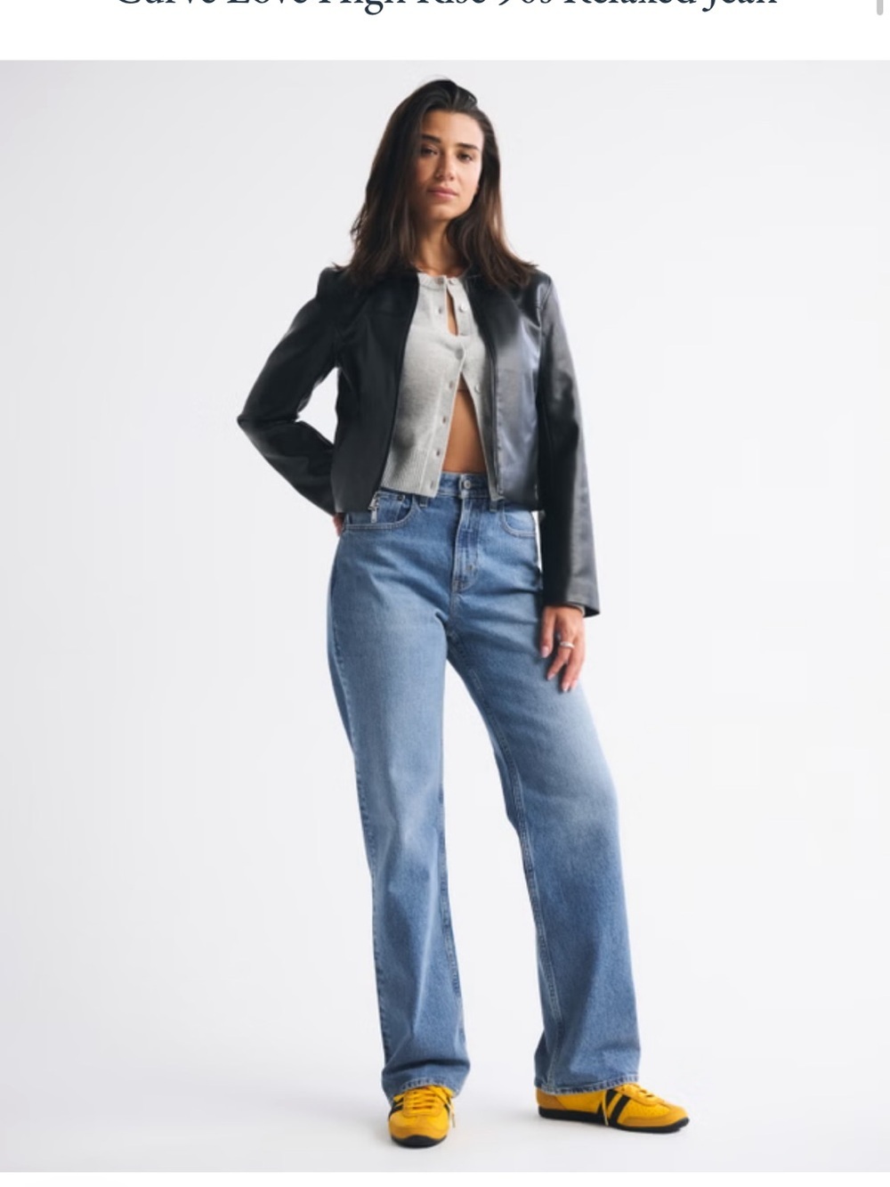Abercrombie & Fitch Light Blue Wide Leg Jeans